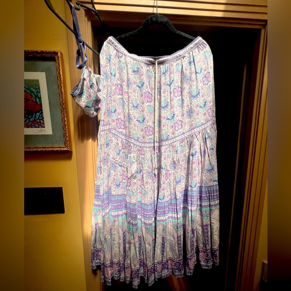 Spell Poinciana Maxi Skirt XXL